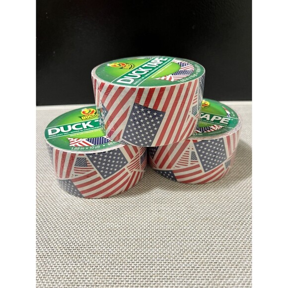 Duck Tape Bundle Patriotic USA 4th Of July Flag  Stars & Stripes Decor New - Picture 1 of 7